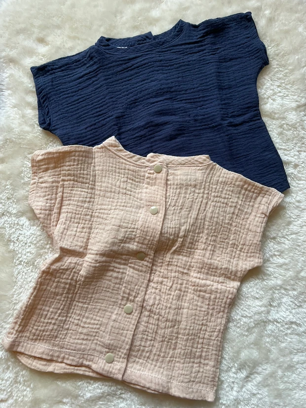 Kuschelige kurzarm Musselin T-Shirts für Babys